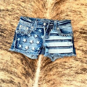 Miss Me Shorts with Flag!
